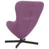 Fotel jajo Fioletowy 63 x 73 x 90 cm Aksamit