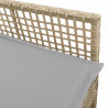 Krzesło Ogrodowe 2 pcs Beżowy 55 x 53 x 85 cm polirattan