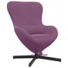 Fotel jajo Fioletowy 63 x 73 x 90 cm Aksamit