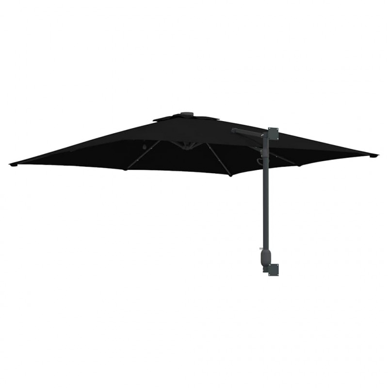 Parasolka ogrodowa Ze LED Lights Czarny 248,5 x 247,5 x 160 cm