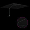 Parasolka ogrodowa Ze LED Lights Czarny 248,5 x 247,5 x 160 cm