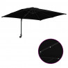 Parasolka ogrodowa Ze LED Lights Czarny 248,5 x 247,5 x 160 cm