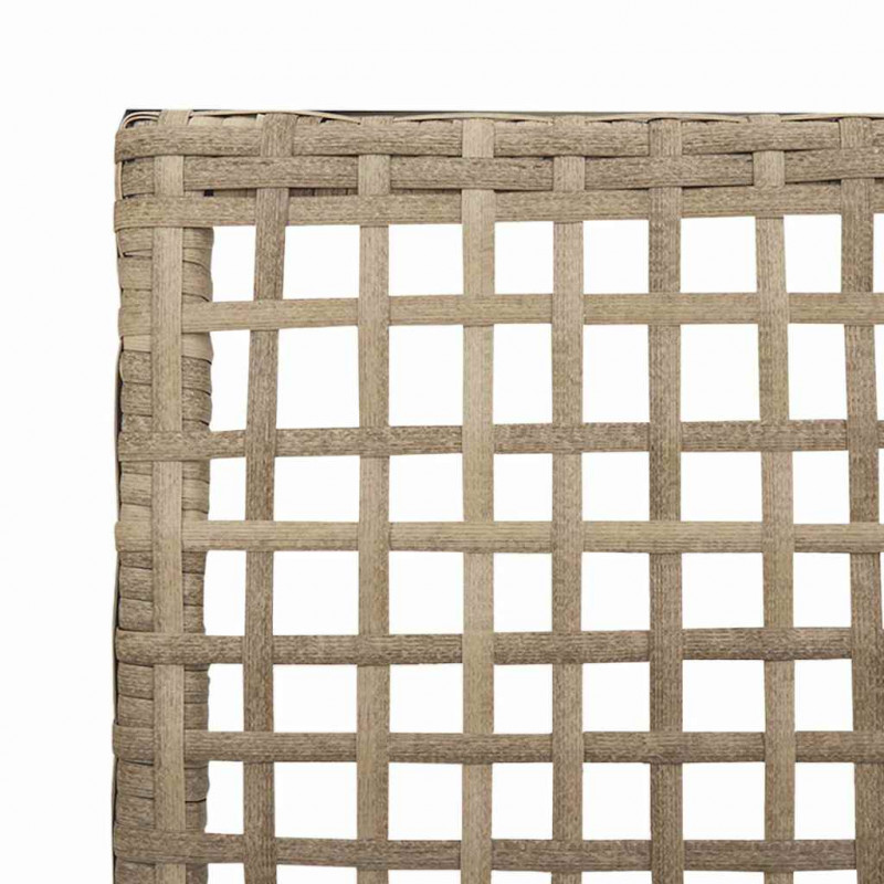 Krzesło Ogrodowe 2 pcs Beżowy 55 x 53 x 85 cm polirattan