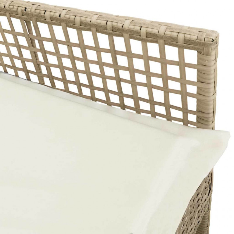 Krzesło Ogrodowe 2 pcs Beżowy 55 x 53 x 85 cm polirattan