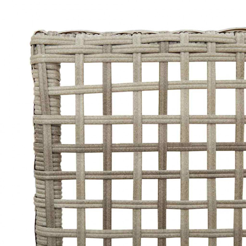 Krzesło Ogrodowe 2 pcs Jasnoszary 55 x 53 x 85 cm polirattan