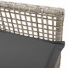 Krzesło Ogrodowe 2 pcs Jasnoszary 55 x 53 x 85 cm polirattan