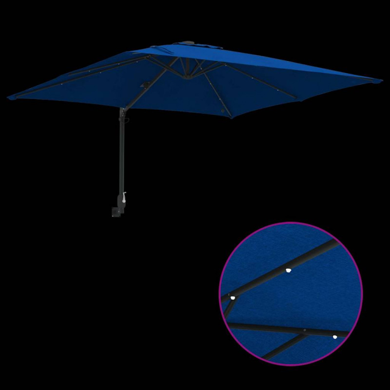 Parasolka ogrodowa Niebieski azur 248,5 x 247,5 x 160 cm