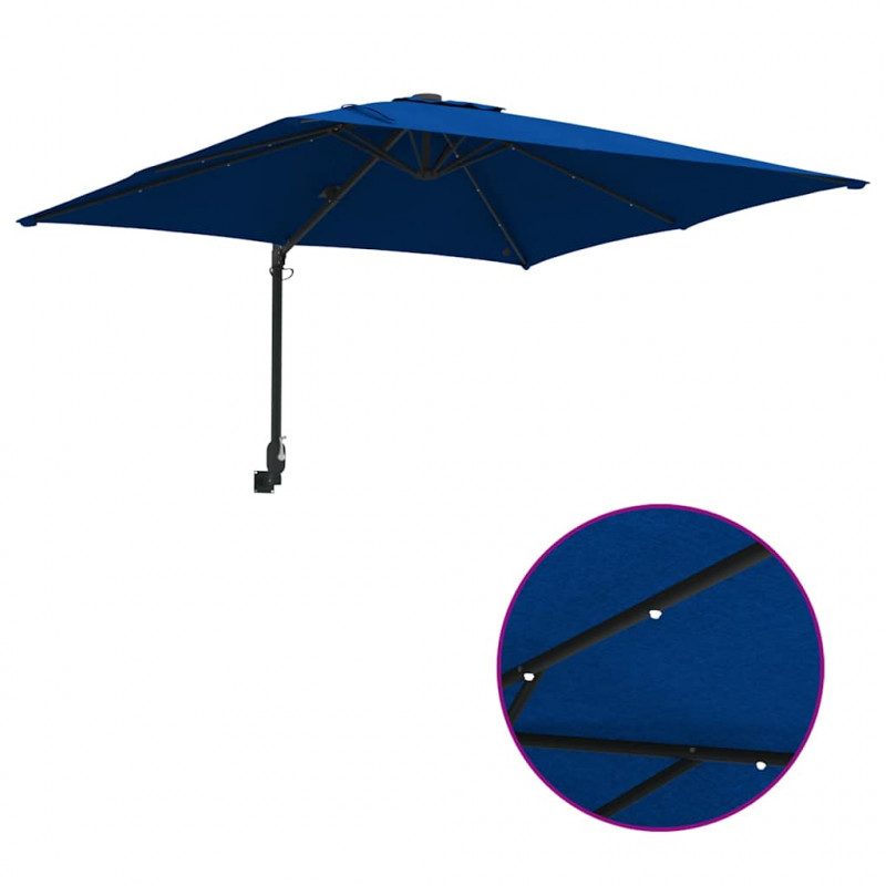 Parasolka ogrodowa Niebieski azur 248,5 x 247,5 x 160 cm