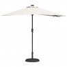 Parasolka ogrodowa piaskowy 294 x 150 x 223 cm Poliester i Stal