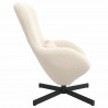 Fotel jajo Kremowy 63 x 73 x 90 cm tkanina