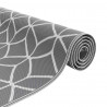 Dywan zewnętrzny Geometryczny ARAKIL Szary i biały 500 x 250 cm