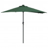 Parasolka ogrodowa Zielony 294 x 150 x 223 cm Poliester i Stal