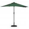 Parasolka ogrodowa Zielony 294 x 150 x 223 cm Poliester i Stal
