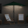 Parasolka ogrodowa Zielony 294 x 150 x 223 cm Poliester i Stal