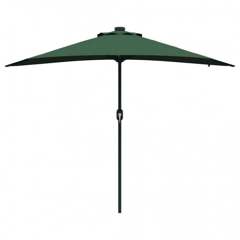Parasolka ogrodowa Zielony 294 x 150 x 223 cm Poliester i Stal