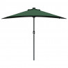 Parasolka ogrodowa Zielony 294 x 150 x 223 cm Poliester i Stal
