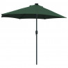 Parasolka ogrodowa Zielony 294 x 150 x 223 cm Poliester i Stal
