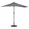 Parasolka ogrodowa Antracyt 294 x 150 x 223 cm Poliester i Stal