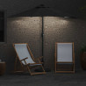 Parasolka ogrodowa Antracyt 294 x 150 x 223 cm Poliester i Stal