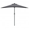 Parasolka ogrodowa Antracyt 294 x 150 x 223 cm Poliester i Stal