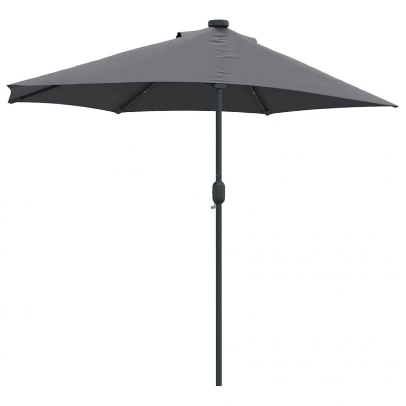 Parasolka ogrodowa Antracyt 294 x 150 x 223 cm Poliester i Stal