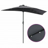 Parasolka ogrodowa Antracyt 294 x 150 x 223 cm Poliester i Stal