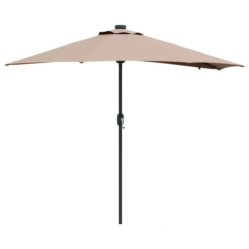 Parasolka ogrodowa Ciemnoszary 294 x 150 x 223 cm