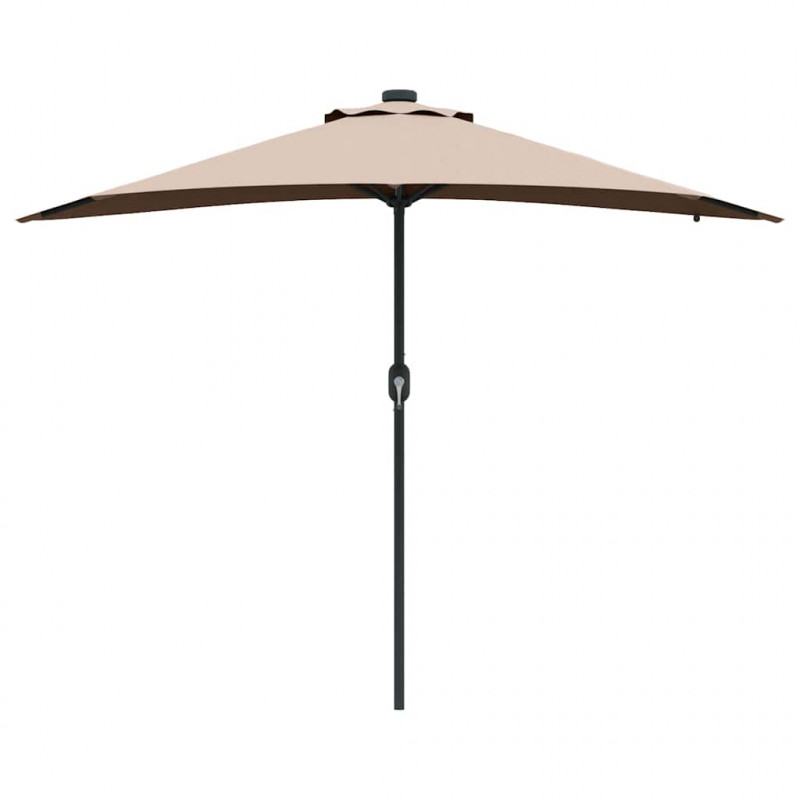 Parasolka ogrodowa Ciemnoszary 294 x 150 x 223 cm
