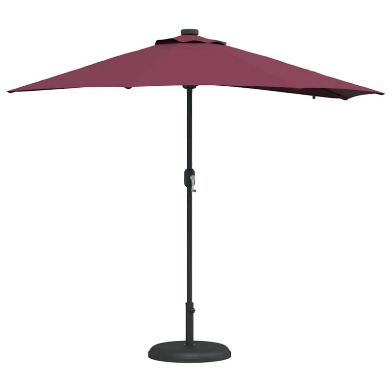 Parasolka ogrodowa Bordeaux Czerwony 294 x 150 x 223 cm