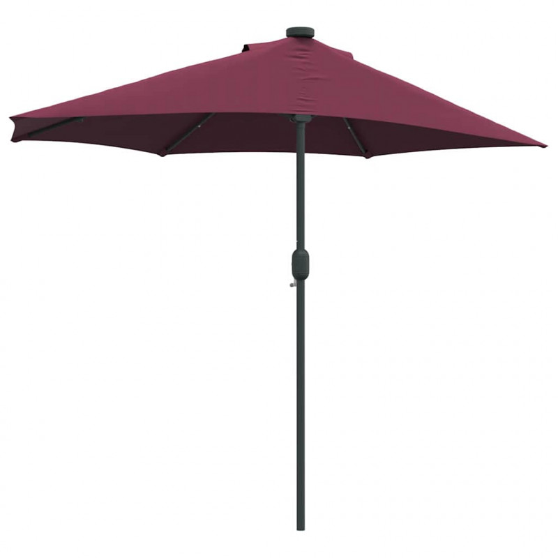 Parasolka ogrodowa Bordeaux Czerwony 294 x 150 x 223 cm