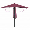 Parasolka ogrodowa Bordeaux Czerwony 294 x 150 x 223 cm