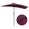 Parasolka ogrodowa Bordeaux Czerwony 294 x 150 x 223 cm