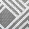 Dywan zewnętrzny Geometryczny ARAKIL Szary i biały 400 × 300 cm