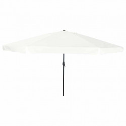 Parasolka ogrodowa piaskowy 394 x 394 x 248 cm Poliester i Stal