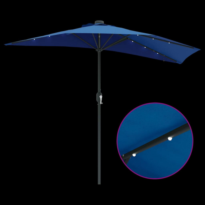 Parasolka ogrodowa Niebieski azur 294 x 150 x 223 cm