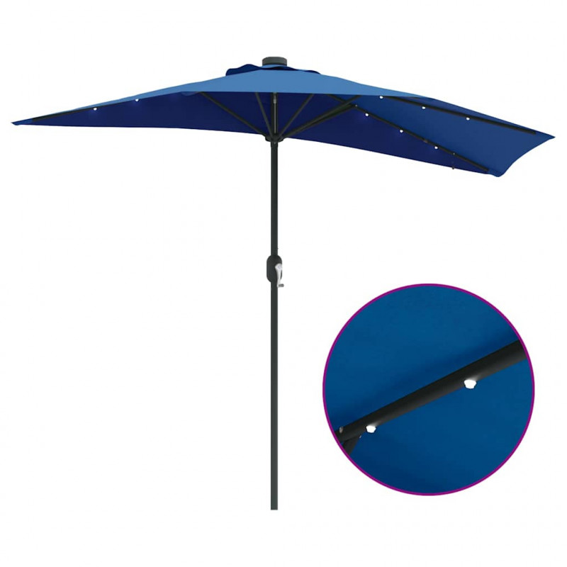 Parasolka ogrodowa Niebieski azur 294 x 150 x 223 cm