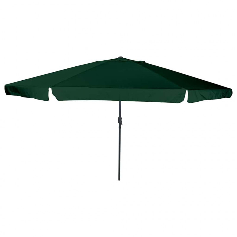 Parasolka ogrodowa Zielony 394 x 394 x 248 cm Poliester i Stal