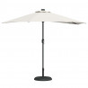 Parasolka ogrodowa piaskowy 294 x 150 x 224 cm Poliester i Stal
