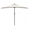 Parasolka ogrodowa piaskowy 294 x 150 x 224 cm Poliester i Stal