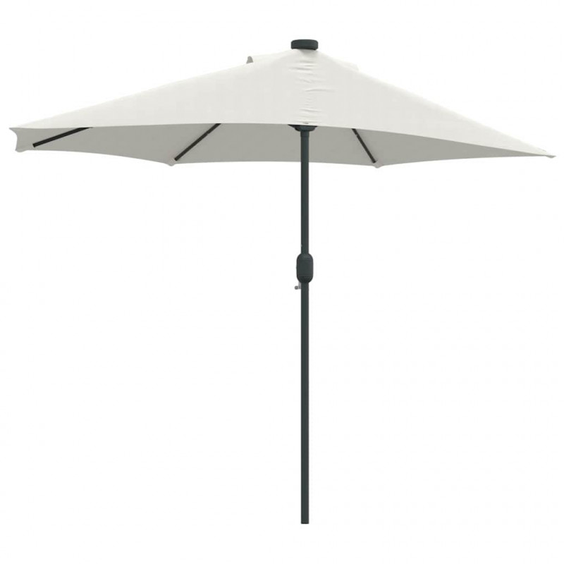 Parasolka ogrodowa piaskowy 294 x 150 x 224 cm Poliester i Stal