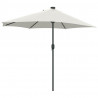 Parasolka ogrodowa piaskowy 294 x 150 x 224 cm Poliester i Stal