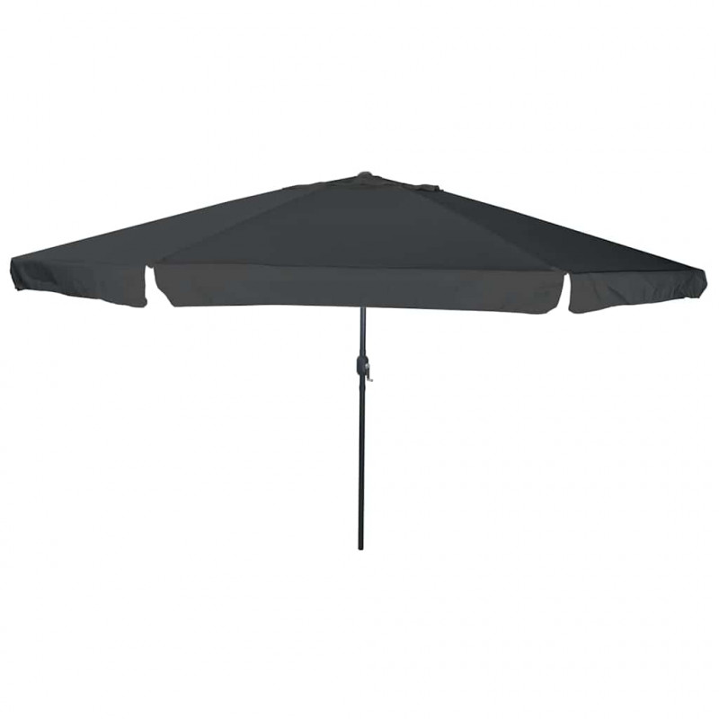 Parasolka ogrodowa Antracyt 394 x 394 x 248 cm Poliester i Stal