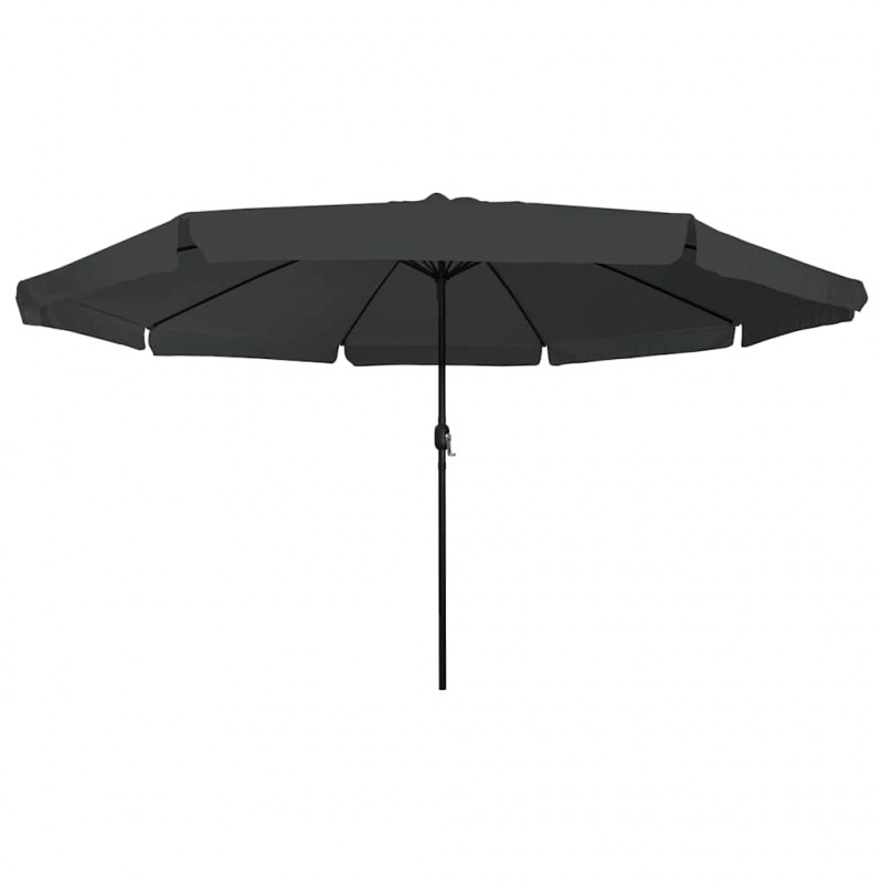 Parasolka ogrodowa Antracyt 394 x 394 x 248 cm Poliester i Stal