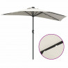 Parasolka ogrodowa piaskowy 294 x 150 x 224 cm Poliester i Stal