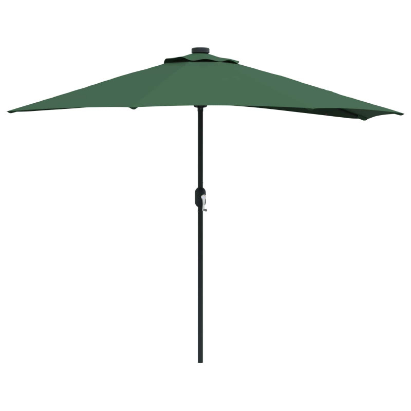 Parasolka ogrodowa Zielony 294 x 150 x 224 cm Poliester i Stal