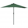 Parasolka ogrodowa Zielony 294 x 150 x 224 cm Poliester i Stal