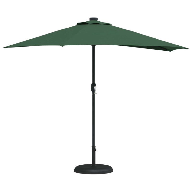 Parasolka ogrodowa Zielony 294 x 150 x 224 cm Poliester i Stal