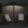 Parasolka ogrodowa Zielony 294 x 150 x 224 cm Poliester i Stal