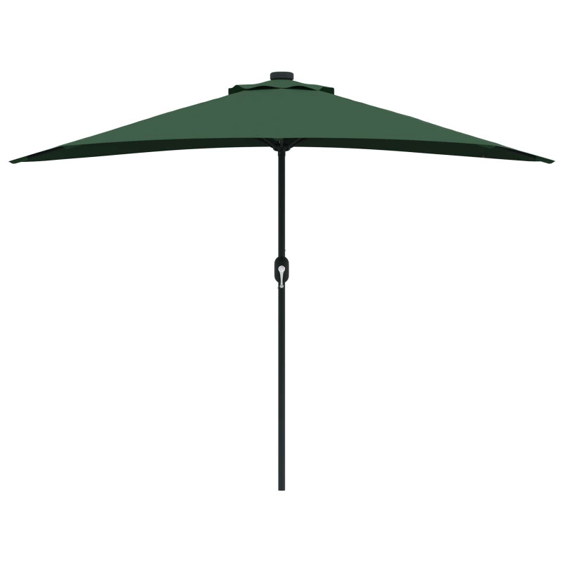 Parasolka ogrodowa Zielony 294 x 150 x 224 cm Poliester i Stal