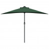 Parasolka ogrodowa Zielony 294 x 150 x 224 cm Poliester i Stal